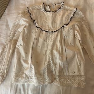 Sezane Lace Blouse